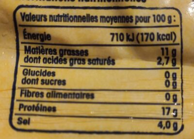 Filets de Hareng doux - Nutrition facts - fr