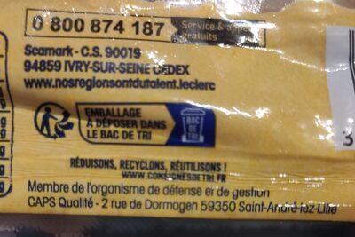 Filets de Hareng doux - Recycling instructions and/or packaging information - fr