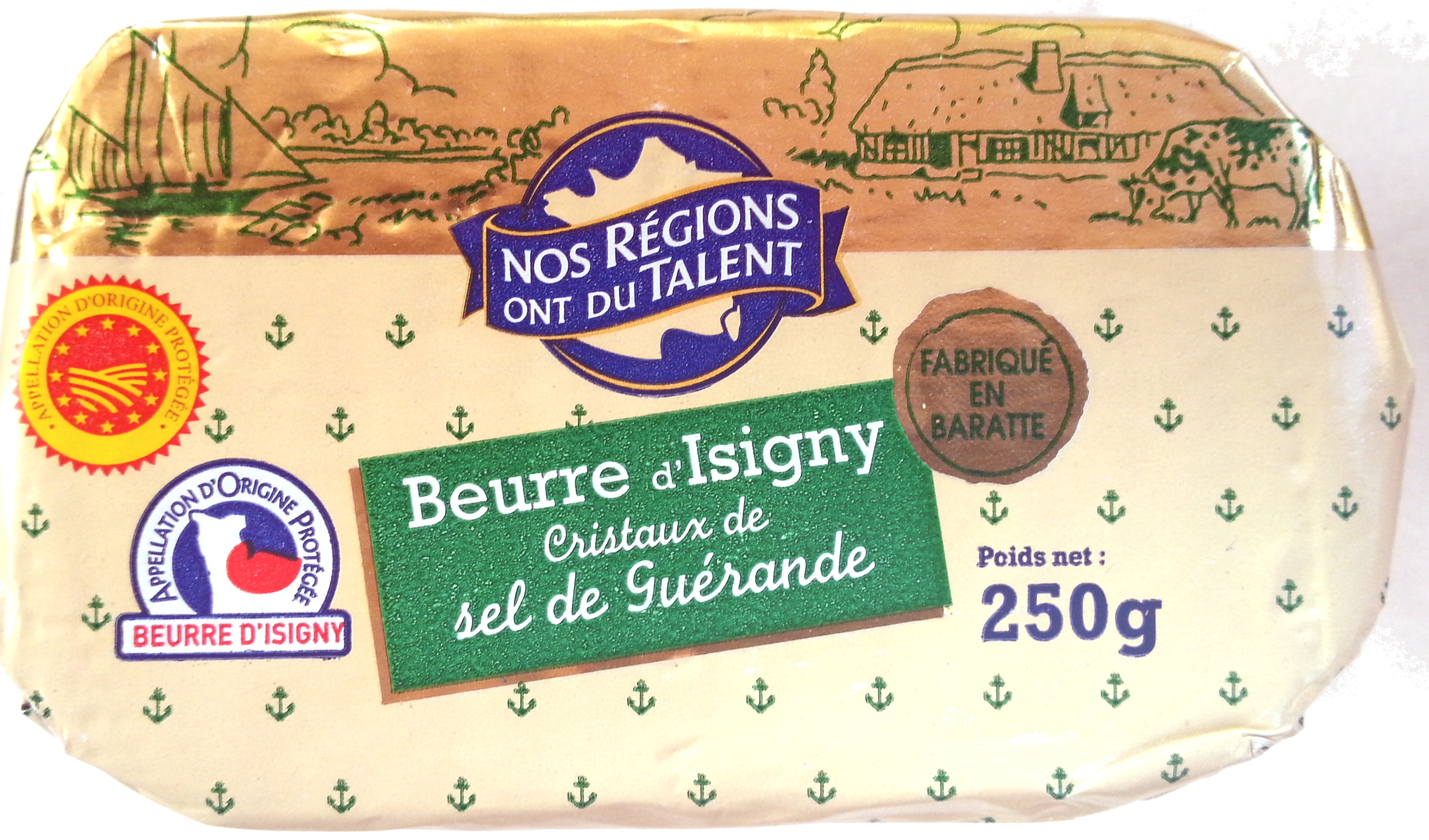 Beurre d'Isigny - Cristaux de sel de Guérande - Product - fr