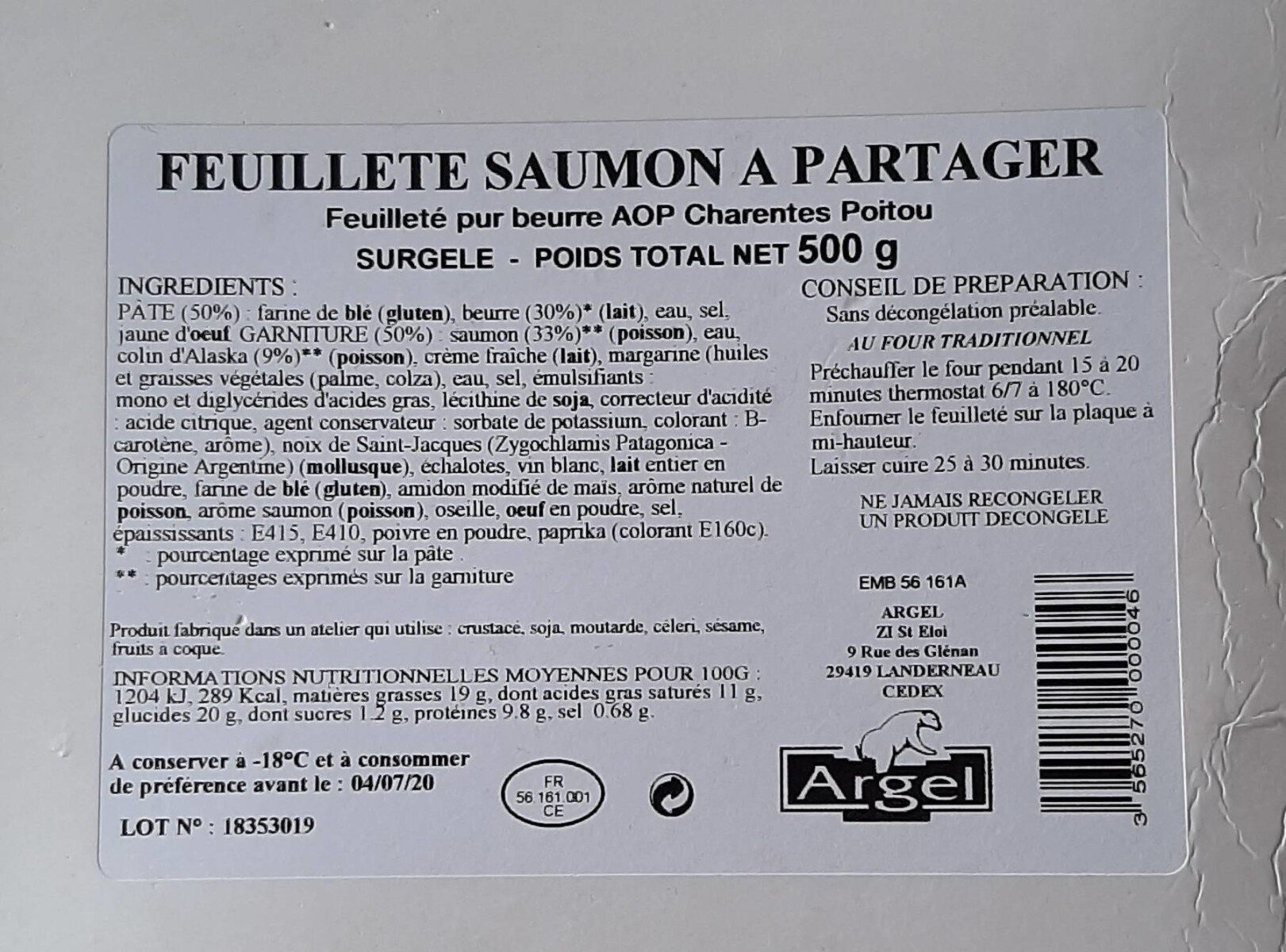 Feuilleté Saumon à Partager - Product - fr