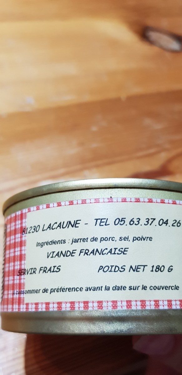 Jamboneau - Ingredients - fr