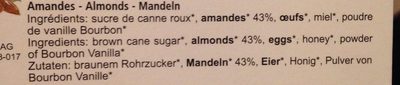 Macaron Aux Noisettes Sans Gluten - Ingredients - fr
