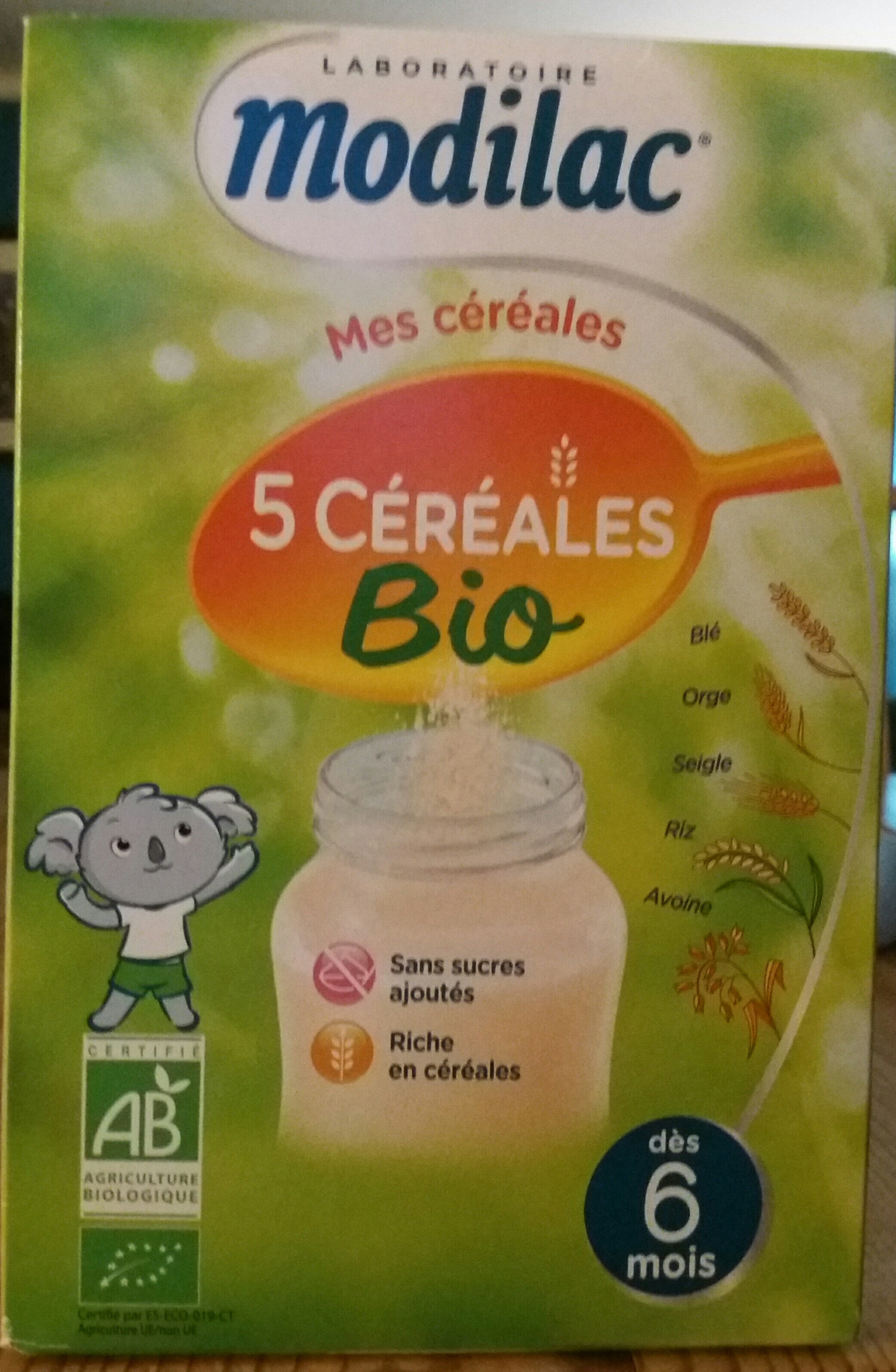 Modilac 5 Cereales Bio - Product - fr
