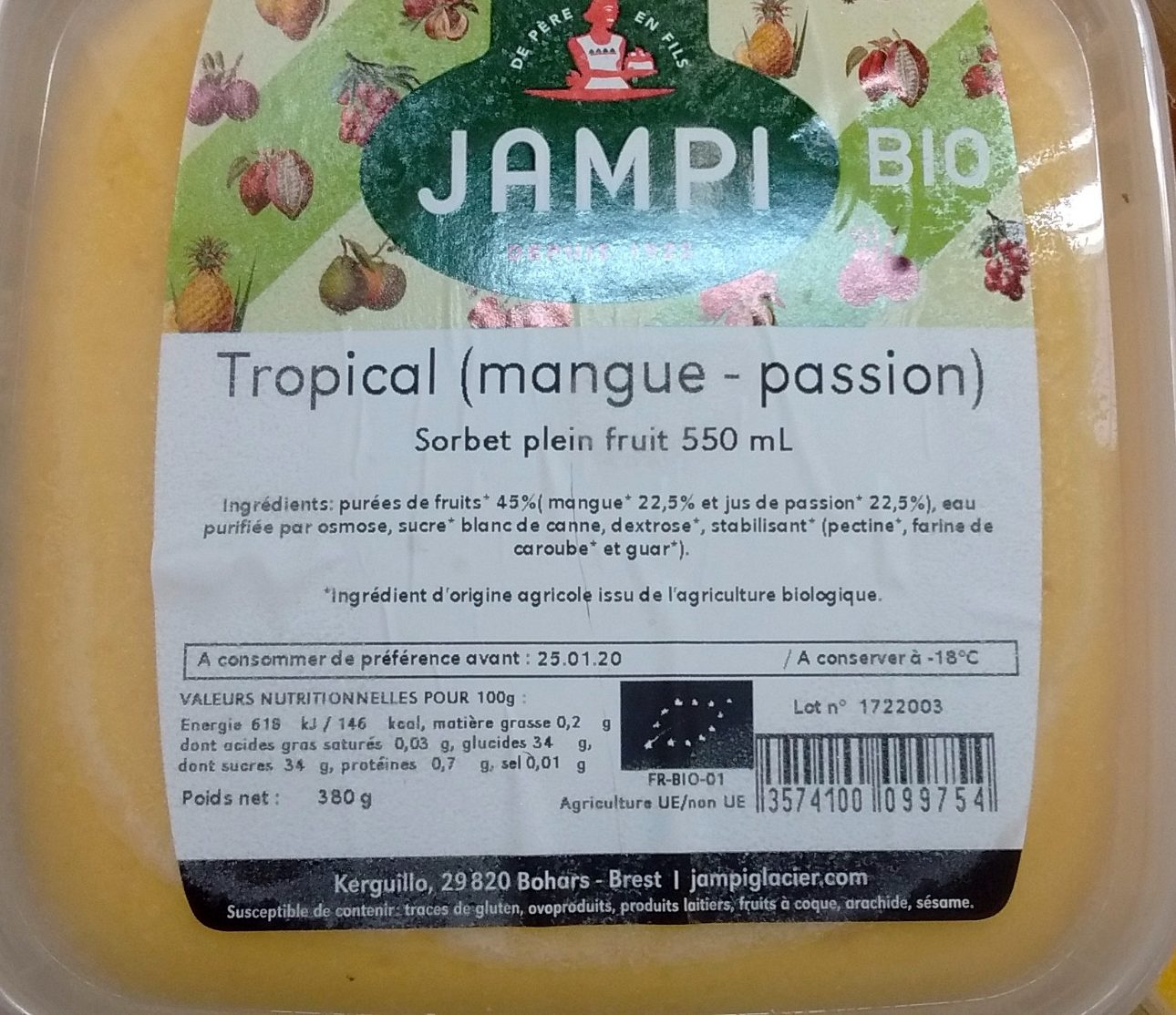 Tropical (Mangue-Passion) - Produit