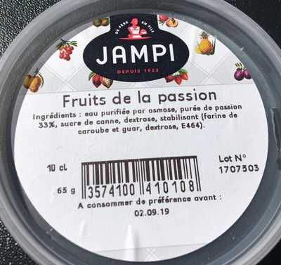 Pot Fruits de la passion - Ingredients - fr