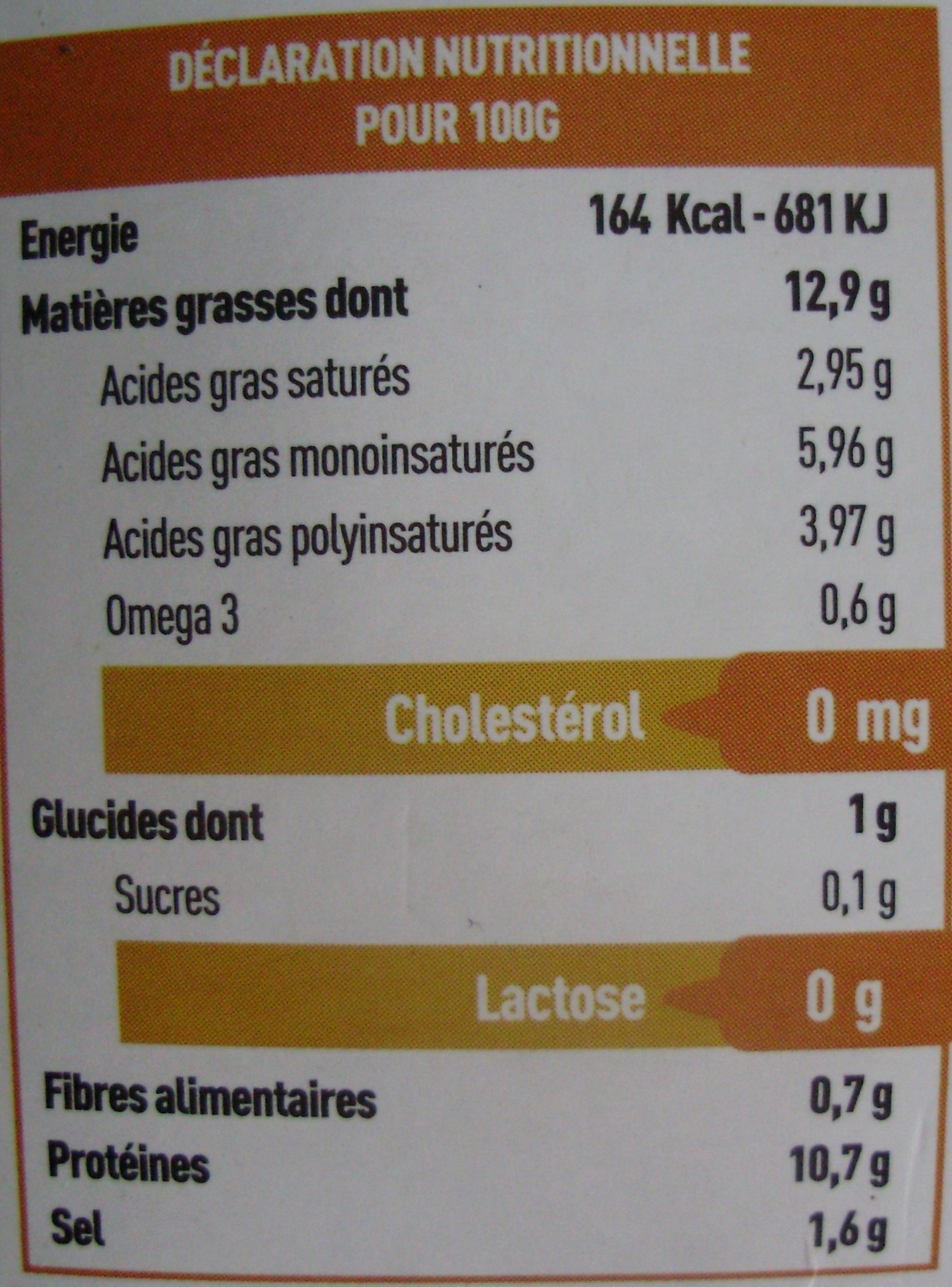 Tartine & moi comme un fromage Cumin Bio (12,9 % MG) - Nutrition facts - fr