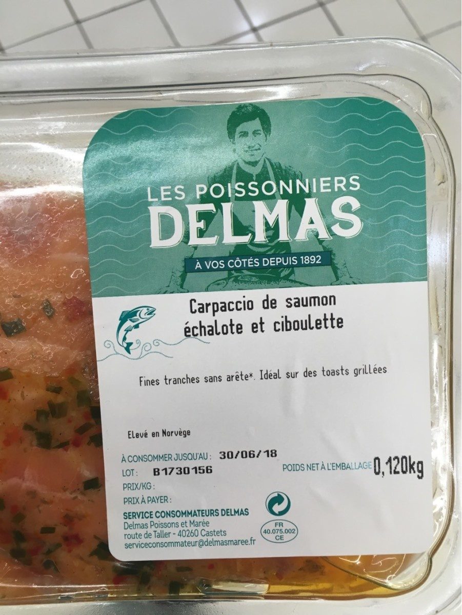 Carpaccio de saumon - Produkt - fr