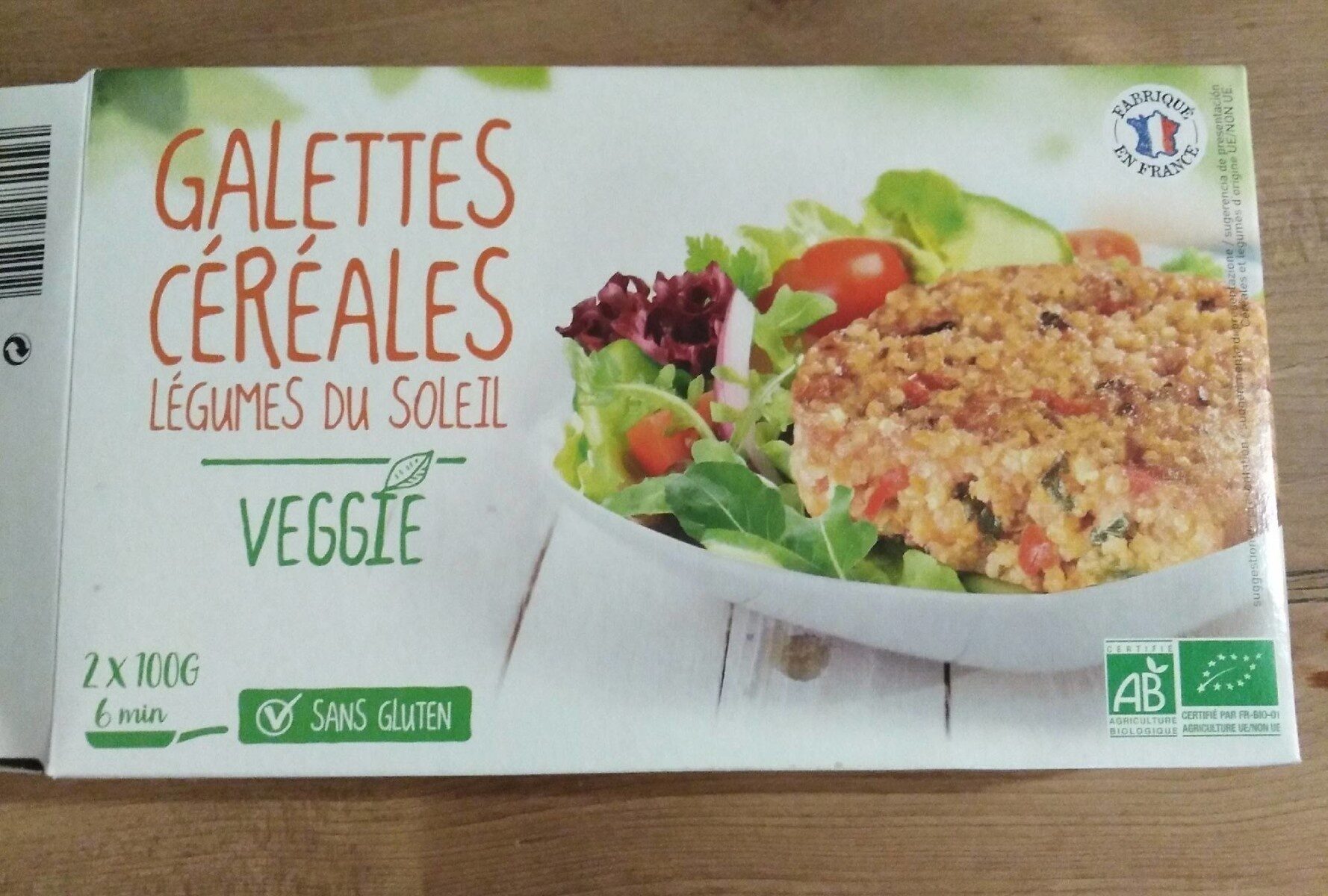 Galettes céréales Légumes du soleil - Produkt - fr
