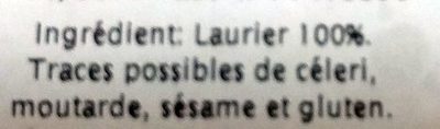 Laurier - Ingredientes - fr