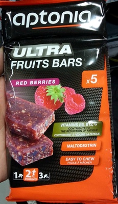 Ultra fruits bars Red berries - Produit