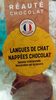 Langues de chat nappées chocolat - Product