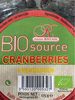 Bio Source Cranberries - Product
