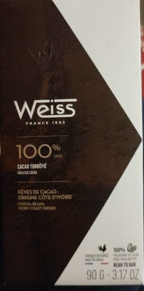 Chocolat 100 cacao torréfié Côte d'Ivoire - Produit