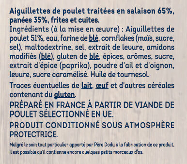 Crousti Tenders aiguillettes - Ingredientes - fr