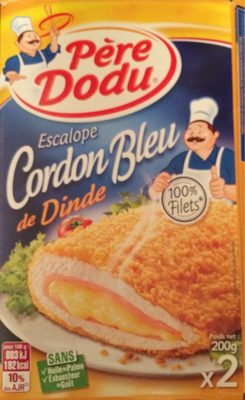 Escalope Cordon Bleu de Dinde 100% filet - Produit