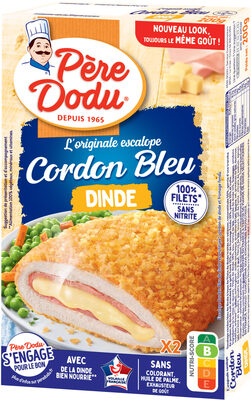 L'originale escalope cordon bleu de dinde 100% filets - Produit