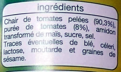 Chair de tomates préparée - Ingrédients