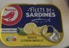 Filets de sardines (sauce au citron et au basilic) - Producte