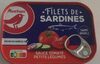 Filet de sardines tomate et petits légumes sans huile - Produkt