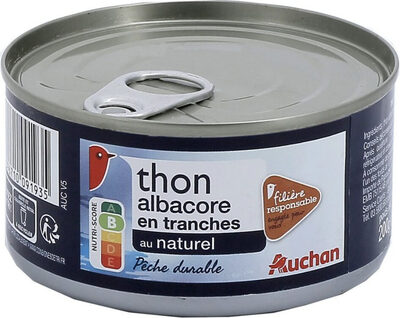 Thon albacore en tranches au naturel - Produit