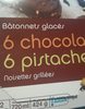 Bâtonnets glacés 6 chocolats 6 pistaches - Product