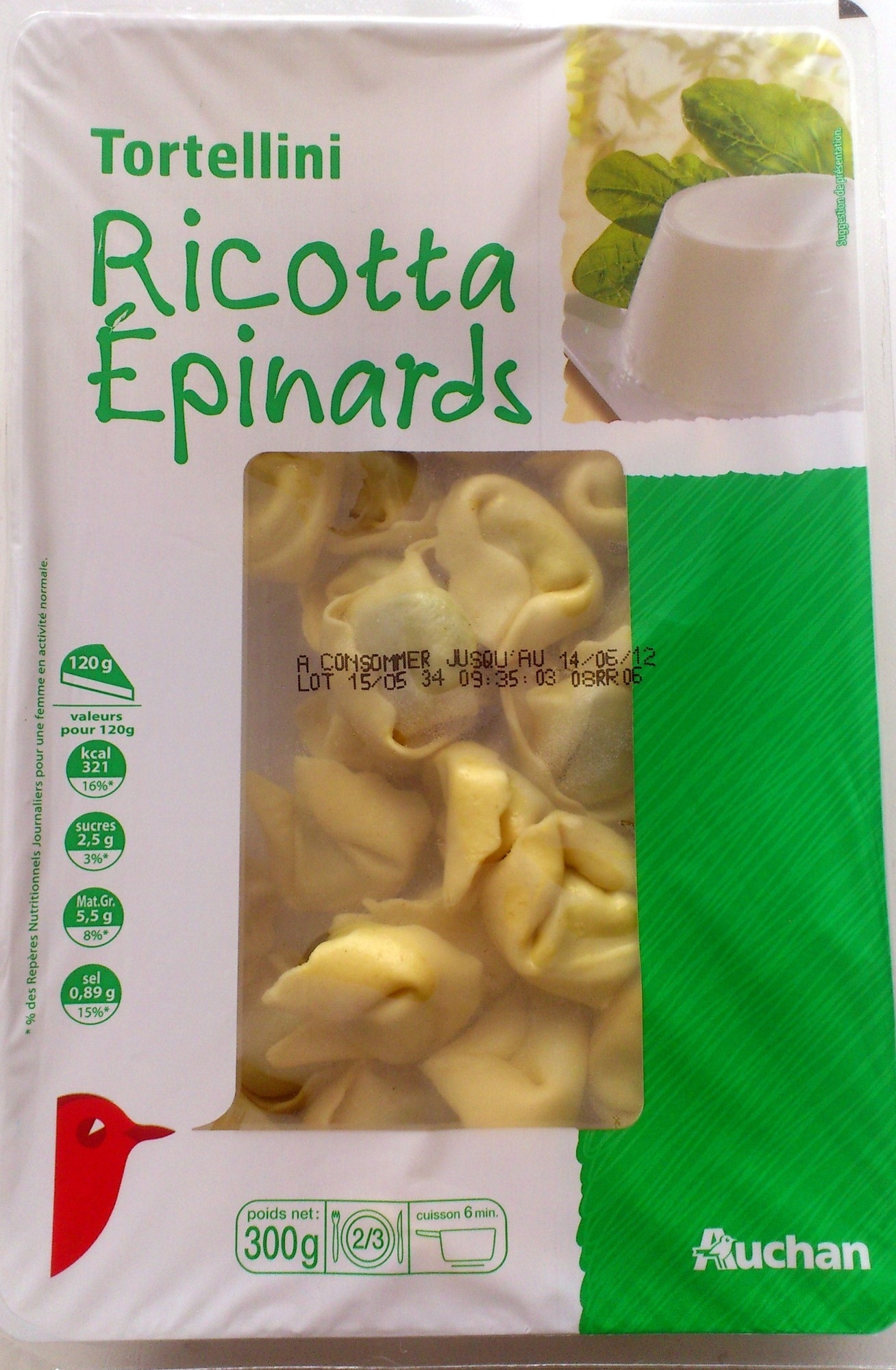 Tortellini Ricotta Épinards - Product - fr