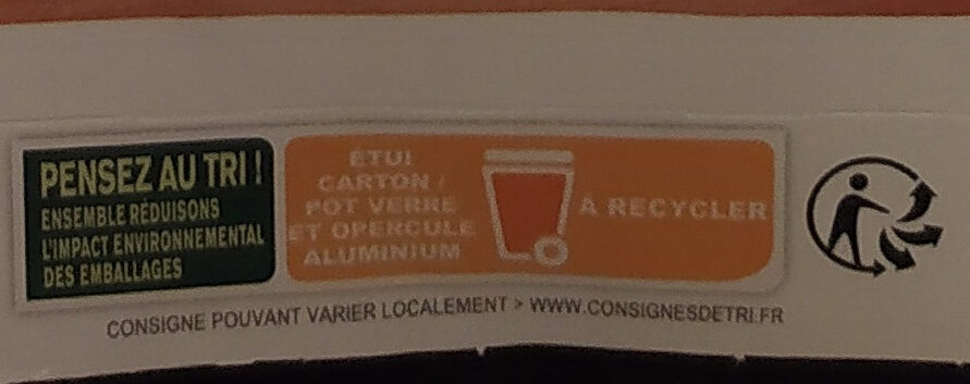 Pot de crème café - Instrucciones de reciclaje y/o información de embalaje - fr