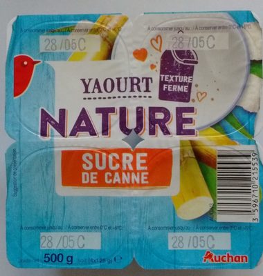 Yaourt Nature Sucre de Canne - Product - fr