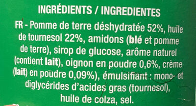 Tuiles saveur crème oignon - Ingredients - fr
