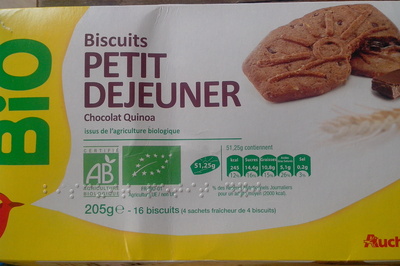 Biscuits Petit Déjeuner Chocolat Quinoa - Product - fr