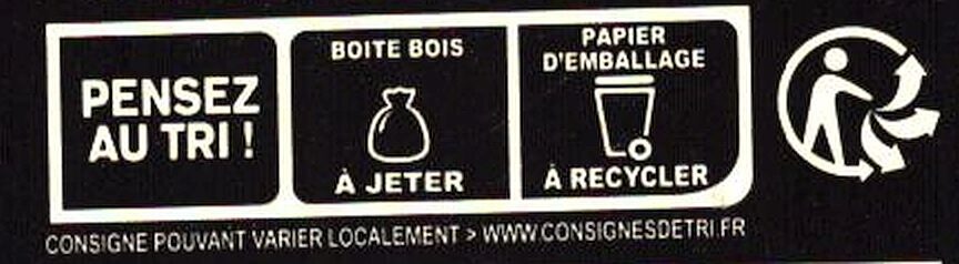 Camembert de Normandie au Lait Cru - Recycling instructions and/or packaging information - fr
