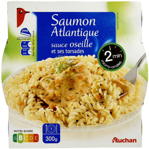 Saumon Atlantique sauce oseille et ses torsades - Produit