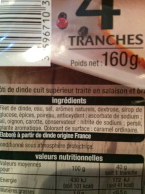 Rôti de dinde - Ingredients - fr
