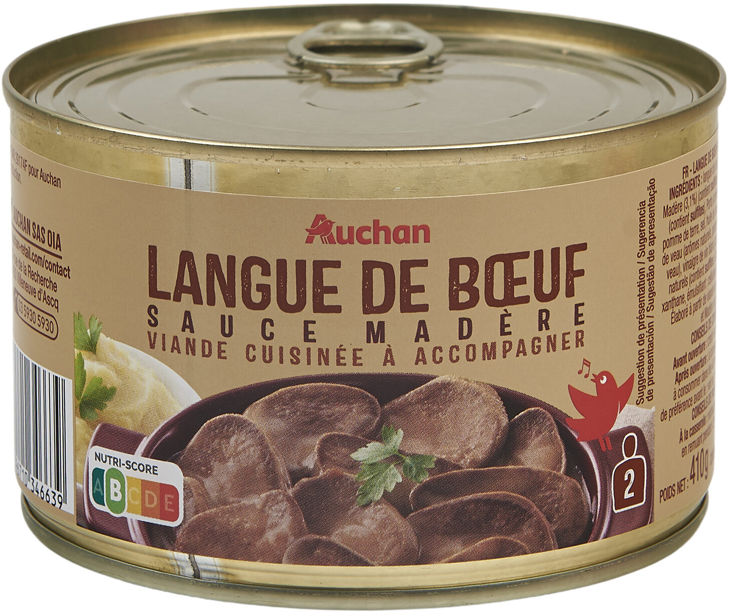 Langue de boeuf sauce madère - Product - fr