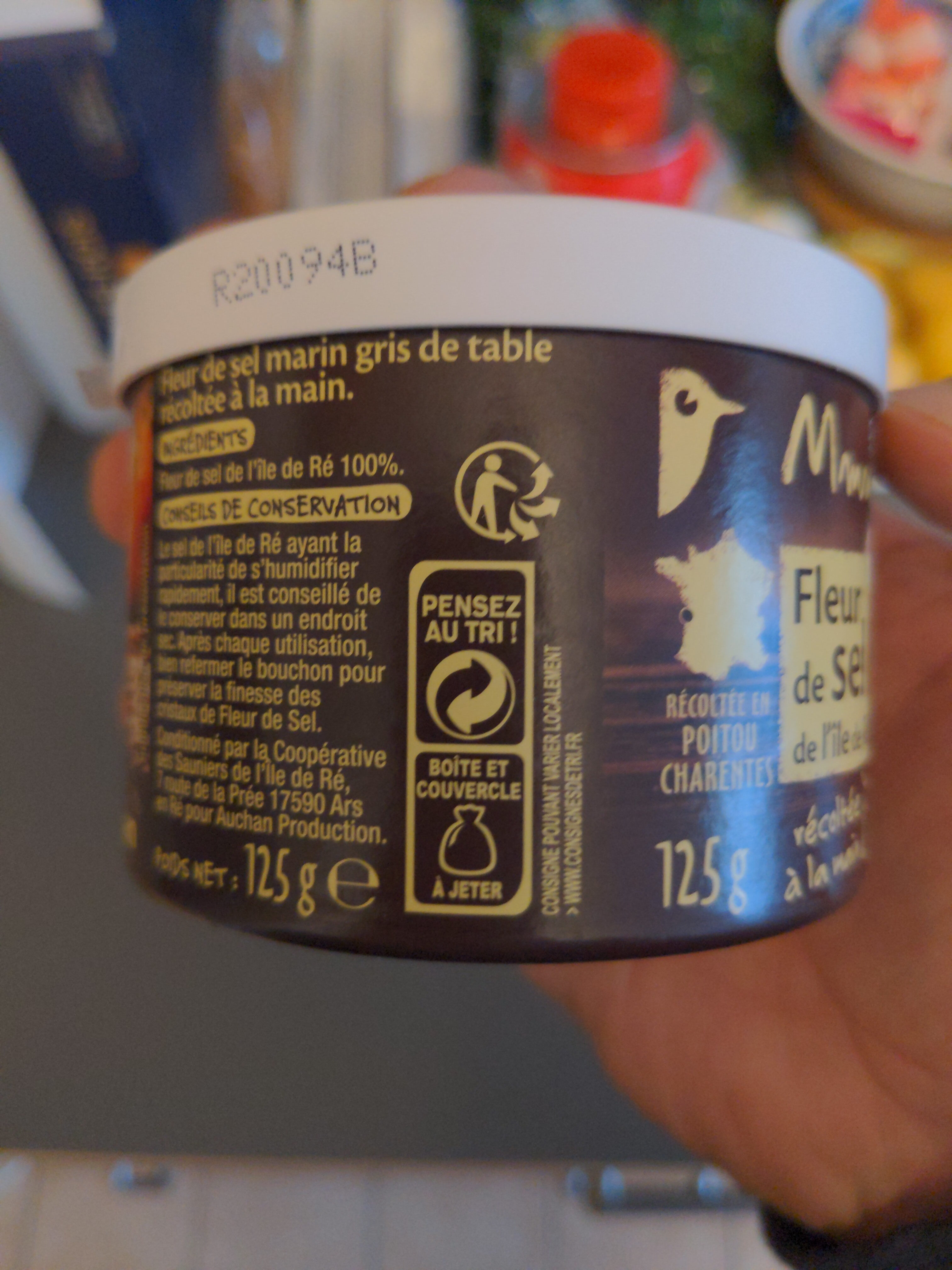 Fleur de sel de l'ile de ré - Recycling instructions and/or packaging information - fr