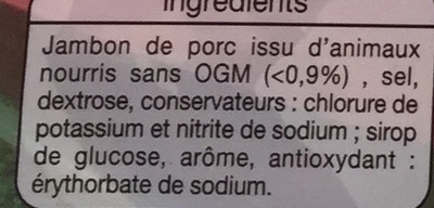 Jambon supérieur (-25% de sel) - 成分 - fr