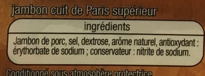 Jambon de Paris sans couenne - Ingredients - fr