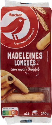 Madeleines longues coeur saveur chocolat - Product - fr