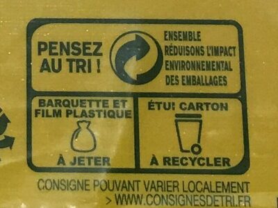 6 wraps de blé - Instruction de recyclage et/ou informations d'emballage