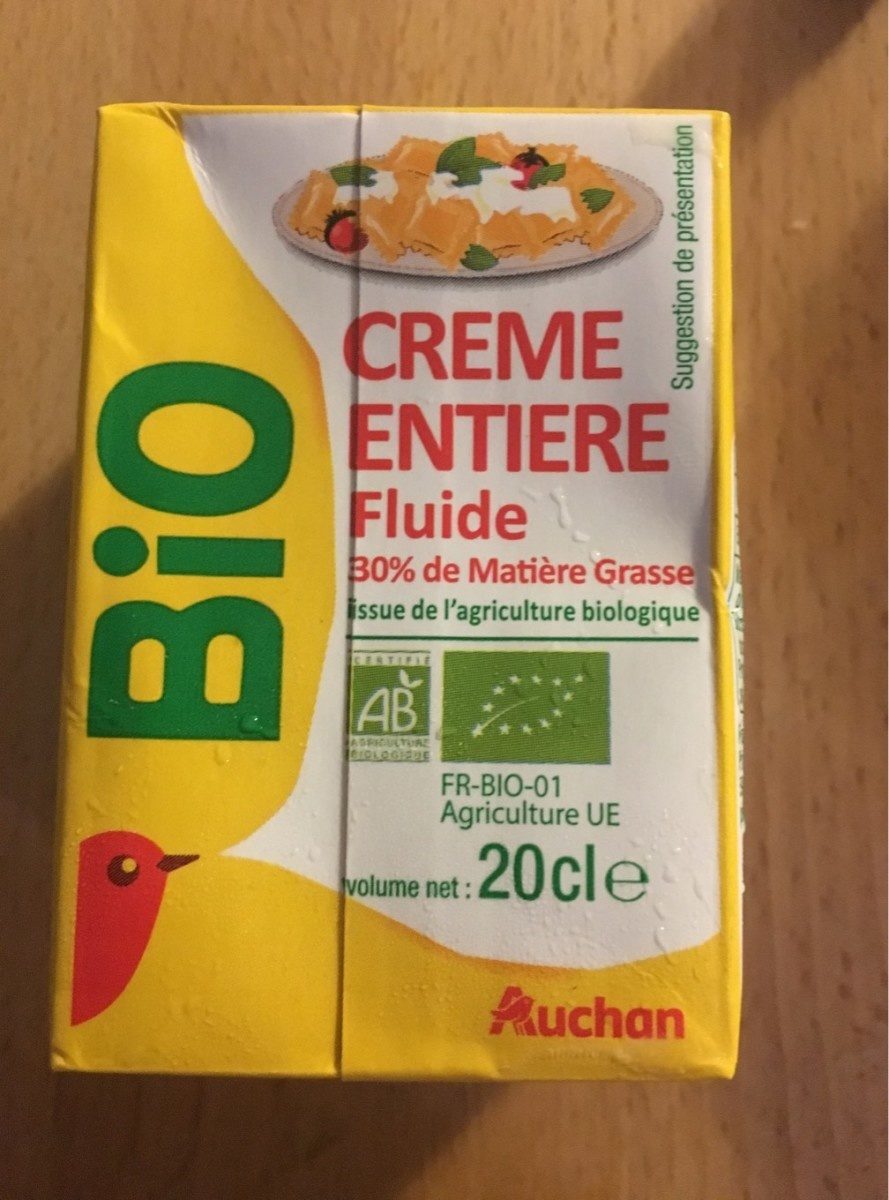 Crème entière fluide Bio (30 % MG) - Producto - fr
