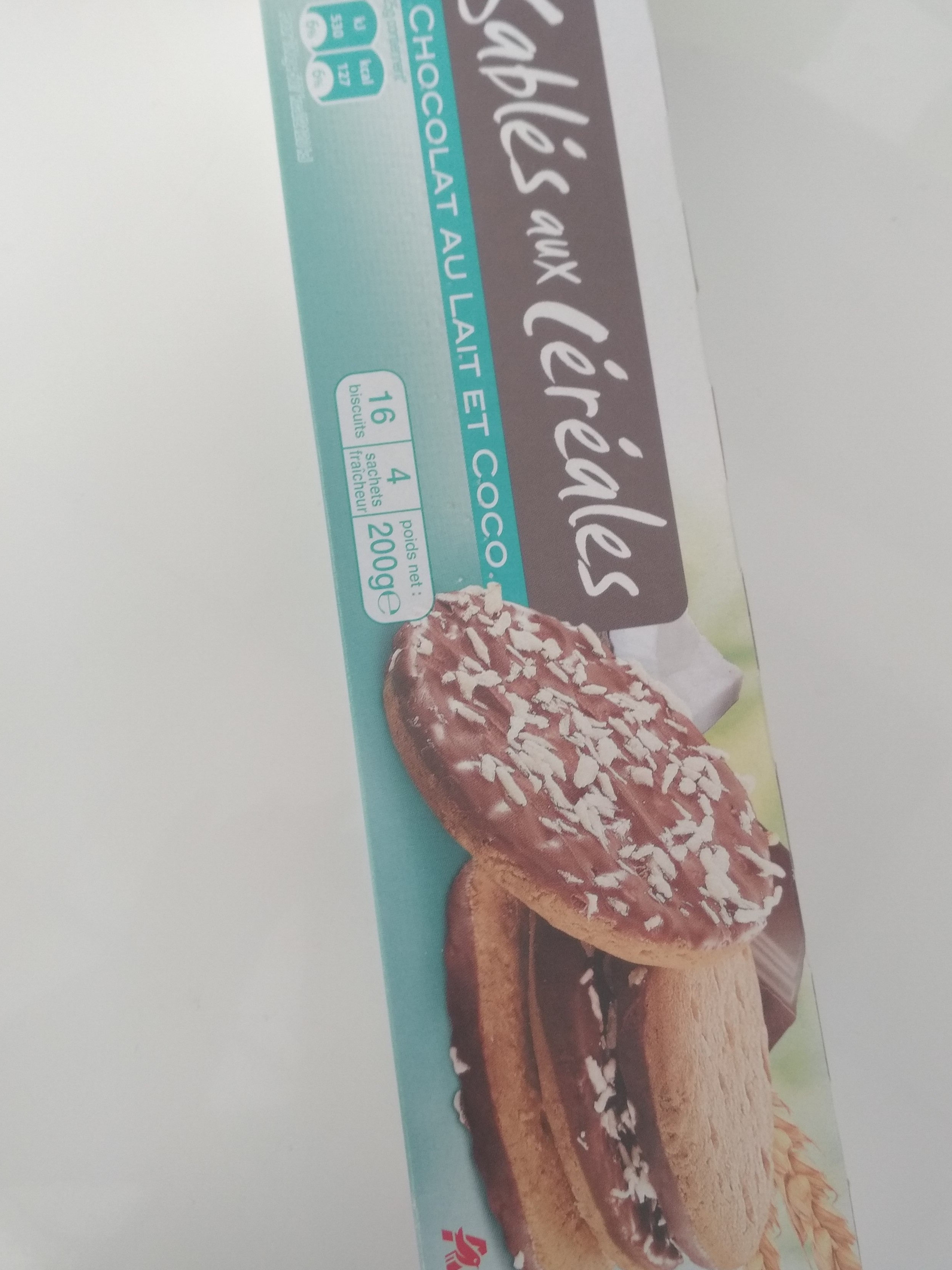 Sablés céréales chocolat coco x16 - Product - fr