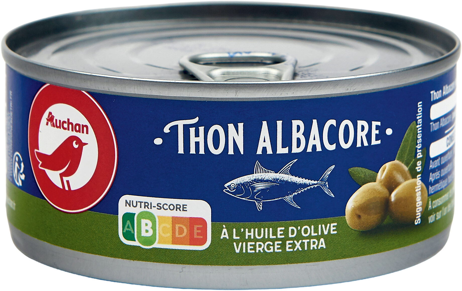 Thon Albacore entier à l'huile d'olive vierge extra - Produit