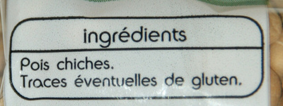 Pois chiches de France - Ingrédients