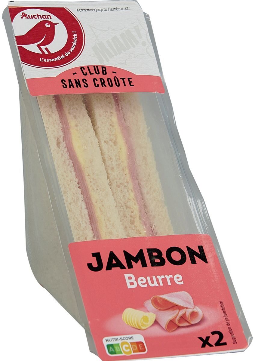 Sandwich jambon beurre sans croute - نتاج - fr