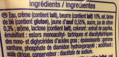 Sauce hollandaise doypack - Ingredients - fr