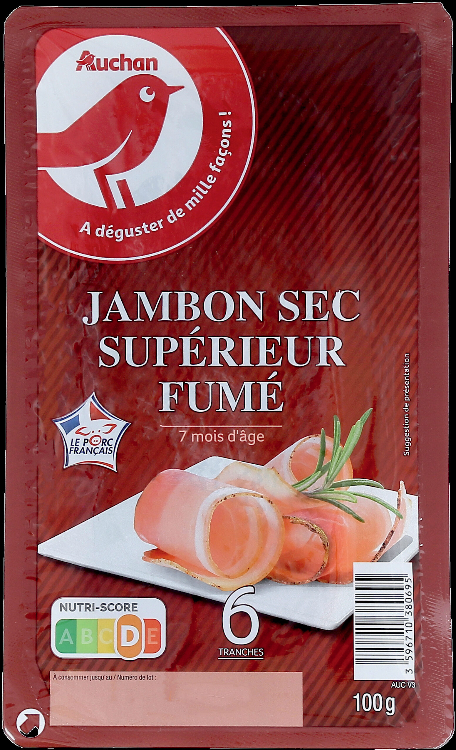 Jambon sec supérieur fumé - Product - fr