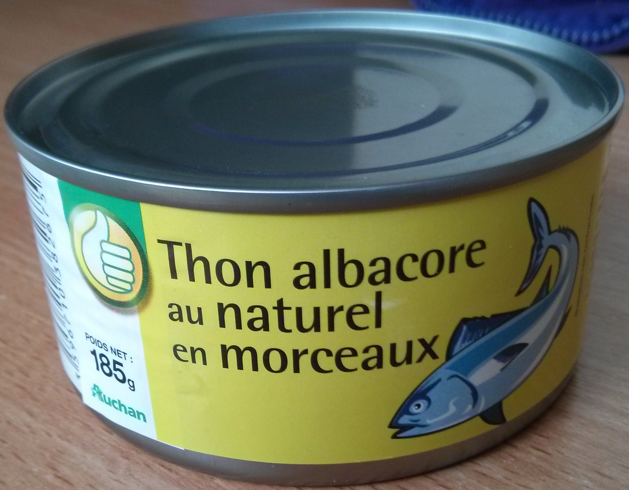 Thon albacore au naturel en morceaux - Pouce (Auchan) - Produkt - fr