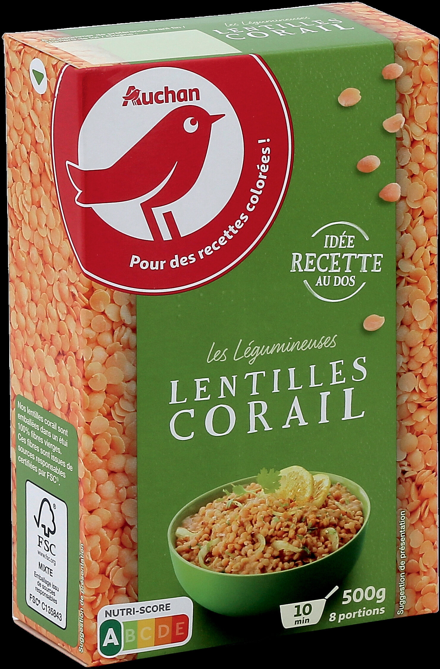 Lentilles corail - Produit