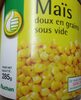 Maïs Doux en Grains Sous Vide - Product