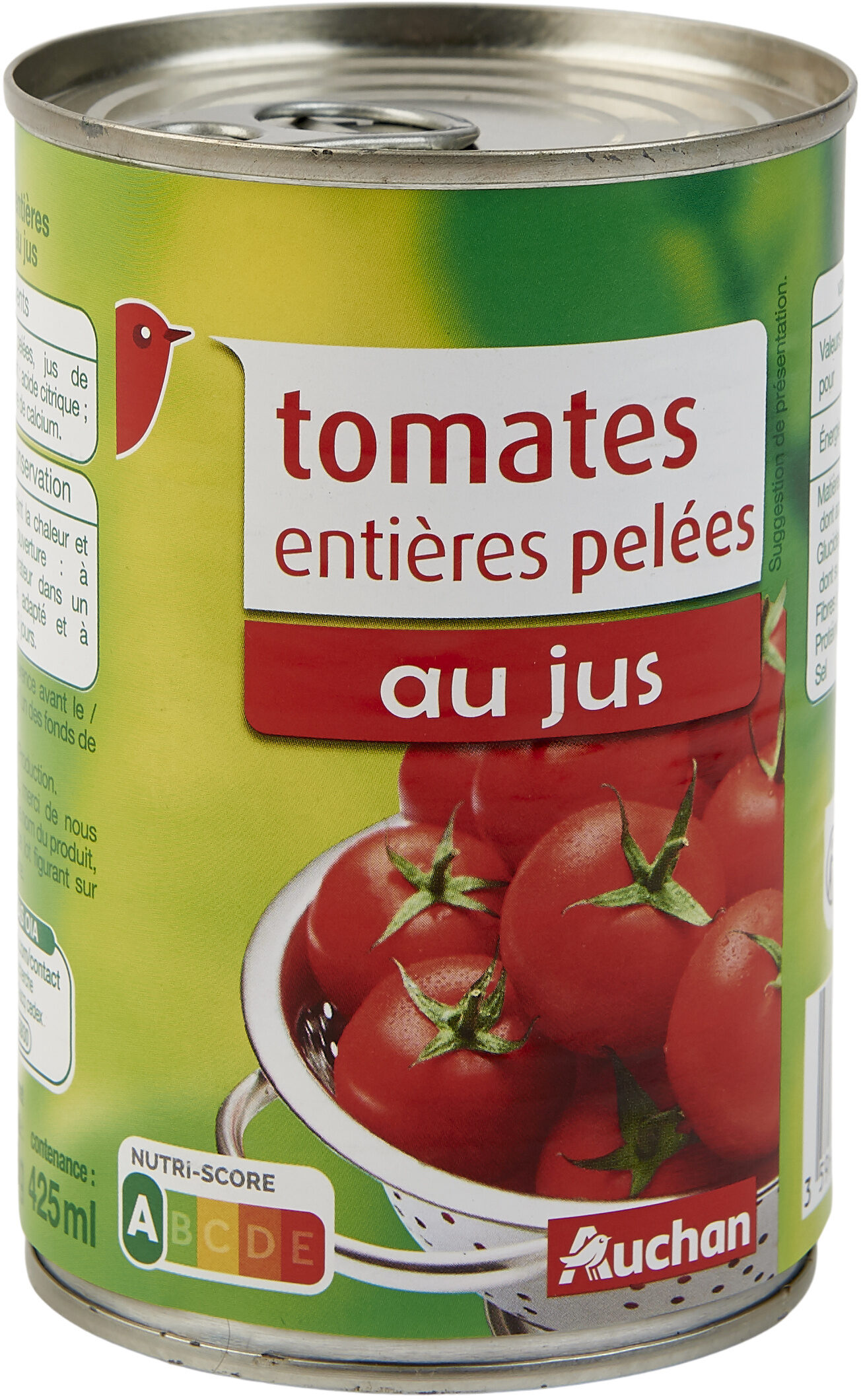 Tomates Entières Pelées au Jus - Produit